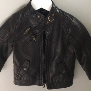 Urban Republic Faux Leather Moto Jacket (Boy)
